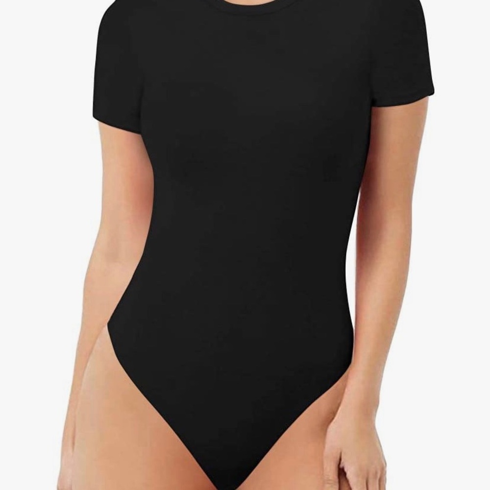 MangoPop Black Bodysuit Size: XL